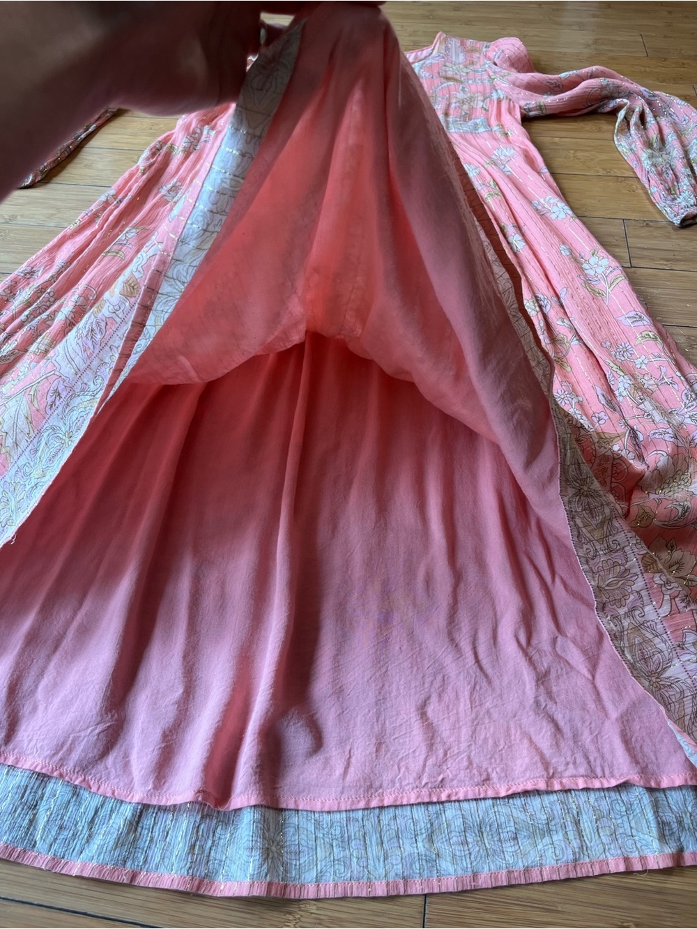 Spell & the Gypsey Hendrix Boho Romantic Midi Dress in Pink Floral - Picture 8 of 10